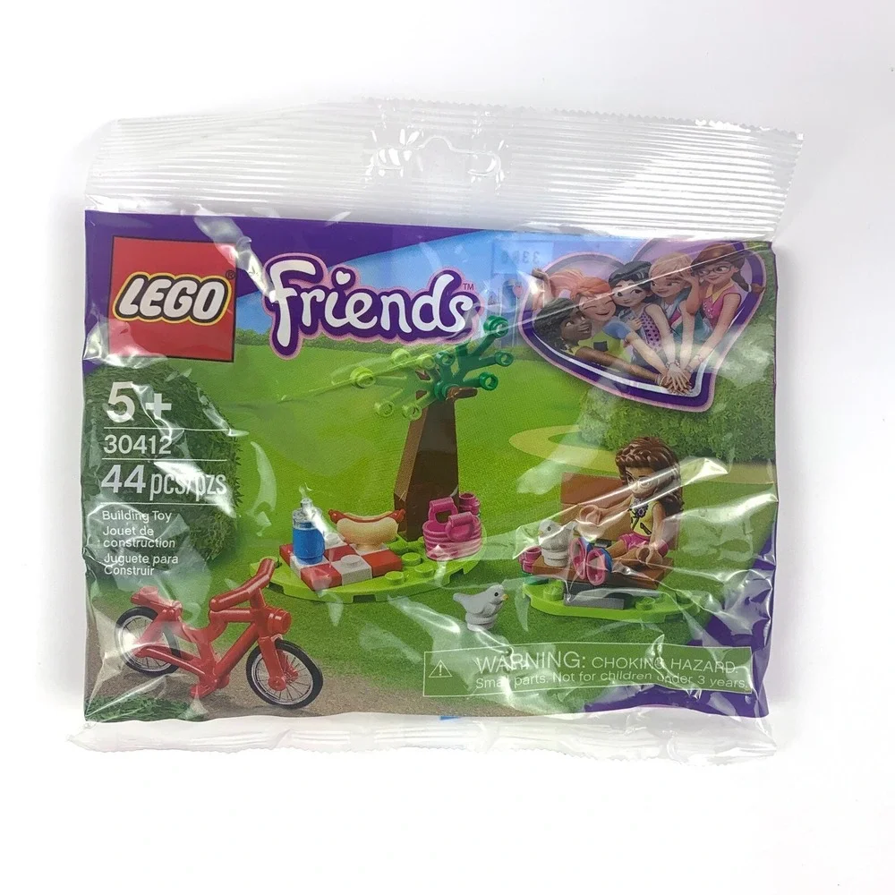 Lego Friends Lot of 4 Polybags 30404 Sunflower 30412 Picnic 30416 Market Stand 2